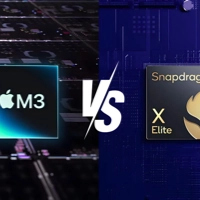 Último procesador de Apple con Chip M3 vs Snapdragon X Elite en Microsoft Surface Laptop
