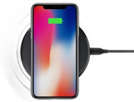Cargador iPhone inalámbrico Qi compatible con Samsung Galaxy en Bogotá